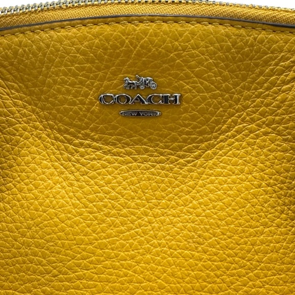 Coach Small Kelsey Crossbody Handbag M1748-F27596 Canary Yellow Leather Purse - Picture 9 of 12